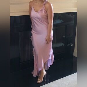 Topshop Asymmetrical Pink Dress